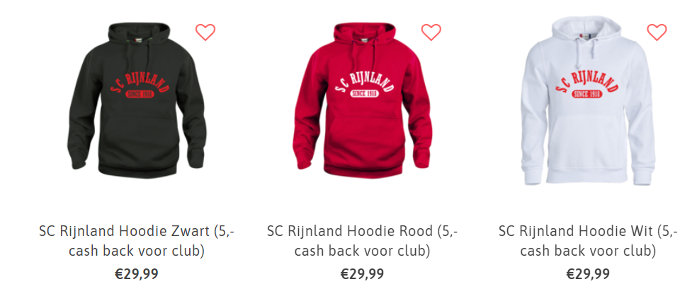 Hoodies SC Rijnland te koop